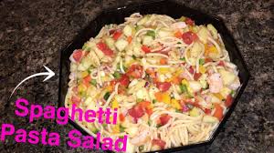 This spaghetti salad with fresh italian dressing makes a delicious quick and easy light summer meal or side for all your grilling recipes. How To Make Spaghetti Pasta Salad Youtube