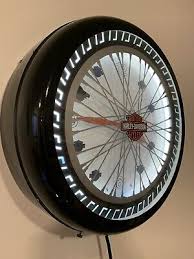 Wall Clock Glass Spinning Wheel Spokes