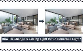 convert ceiling light to recessed light