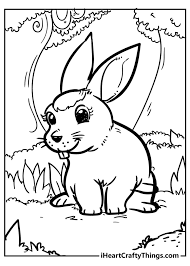 Animal tracing pages also included. Original And Sweet Rabbit Coloring Pages