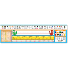 Primary Modern Manuscript Desk Plates With 0 120 Chart By North Star Teacher Resources
