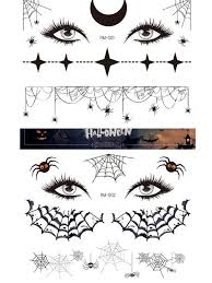 12 sheets halloween face tattoo