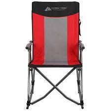ozark trail cing rocking chair red