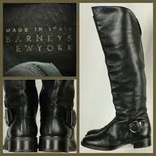 Barneys New York Womens Italian Riding Boots Size Eur 36 Us 6m Black Leather Ebay