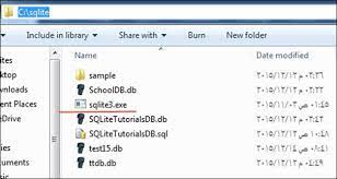 sqlite database how to create open