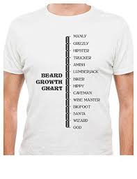 Printed Tee Shirt Design Beard Growth Chart Gift Idea Funny Manly God Scale T Shirt Circle T Shirt Designers Fun Tee Shirt Shop Online T Shirts From