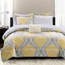 yellow and gray bedding that will make