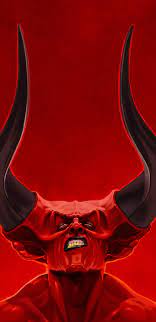 1440x2960 Red demon, big sharp horns, fantasy, art wallpaper | Demon, Joker  wallpapers, Art wallpaper