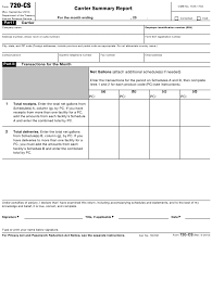 Are tailored for the specific job/company you are applying to Irs Form 720 Cs Download Fillable Pdf Or Fill Online Carrier Summary Report Templateroller