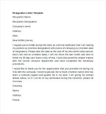 Resign Letter Example Resignation Letter Sample Doc Word Resign