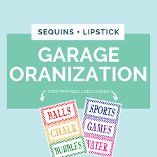 garage organization sequins lipstick