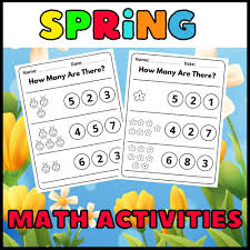 springtime kindergarten worksheets