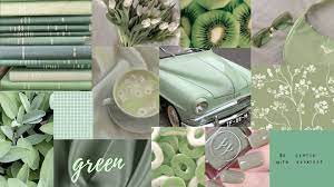 Sage Green Collage Wallpaper for Any ...
