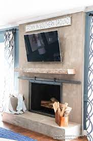 Wood Mantel On A Masonry Fireplace
