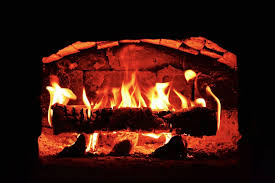 Traditional Brick Fireplace Wood