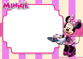 Free Printable Minnie Mouse Pink Invitation Templates Free