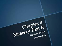 Ppt Chapter 6 Mastery Test A
