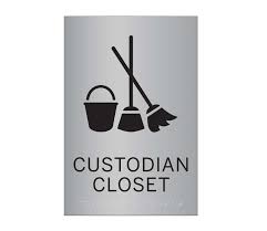 Select from premium janitor closet of the highest quality. Custodian Closet Ada Braille Signs