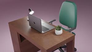 Your dark desk wood stock images are ready. Dark Wood Desk With Green Chair 3d Model In Desk 3dexport