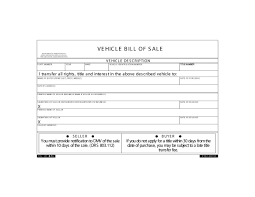 46 Fee Printable Bill Of Sale Templates Car Boat Gun