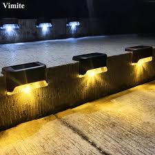 vimite 1 2 4pcs led solar fence light
