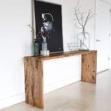 Reclaimed Wood Console Table Modern