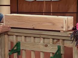 how to build a wooden planter box how