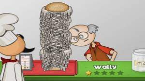 serving wally his last mayo burger ever on papa's burgeria - YouTube