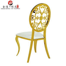 201 stainless steel gold wedding chair