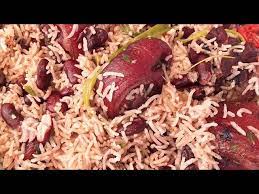 jamaican rice and peas with pigtail
