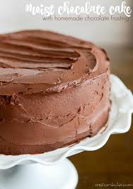 homemade chocolate cake with chocolate