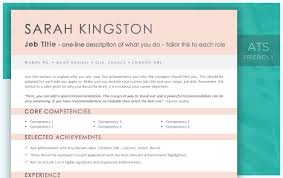 simple resume template in rose pink for
