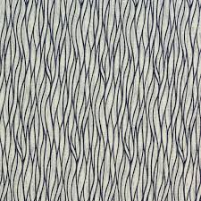 linear indigo curtain fabric