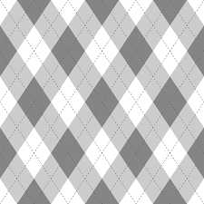 Grey Argyle Seamless Pattern Background Diamond Shapes With Dashed Lines Simple Flat Vector Illustration