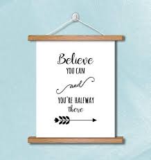 Believe Sign Motivational Wall Decor