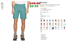 Columbia Mens Washed Out Short Teal A Better Amazon Agency