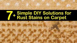 rust stains on carpet