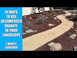 Decomposed Granite In Your Landscape