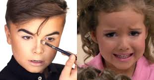 why is makeup on children seen as