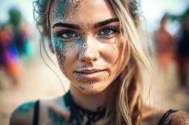 glitter face festival images browse 9