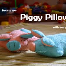 Diy Adorable Piggy Pillow Free Sewing