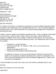 cover letter exles listed by type of job