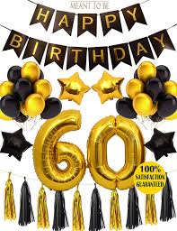 Buy Meant2tobe 60th Birthday Party Decorations Kit Supplies