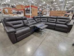 leather power reclining sectional