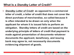 Irrevocable Standby Letter Of Credit Template What Is A Getpicks Co