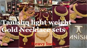 tanishq more gold necklace set designs