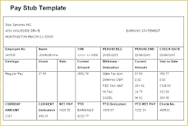 Paycheck Template Excel How To Create Pay Stubs In 7 Stub
