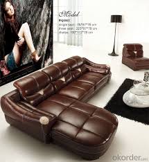 Furniture Corner Leather Sofa Luxury