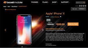 — boost mobile iphone 5 price always in stock at a price of 4 usd. Boost Mobile Apple Iphone X 64gb 899 99 100 Off Prepaid Mobile Phone Reviews