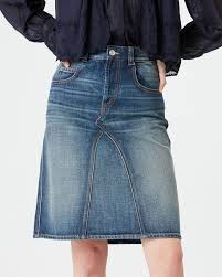 Women's Fiali Denim Midi Skirt In Blue ...